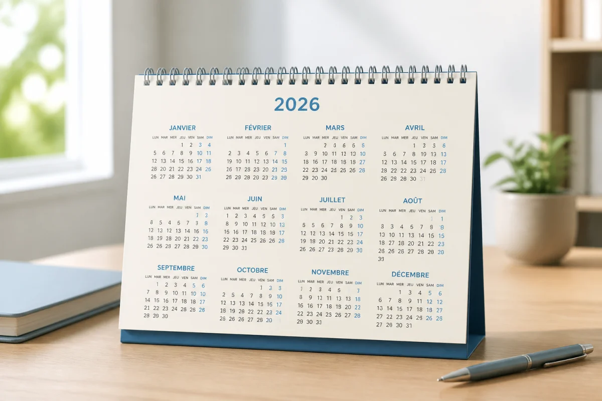 calendrier 2026 à imprimer